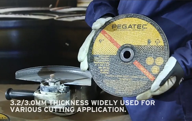 pegatec 230x3mm 凹陷碳鋼切割盤